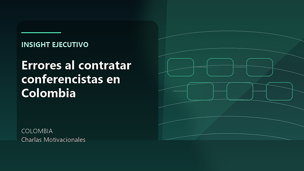 Errores al contratar conferencistas en Colombia